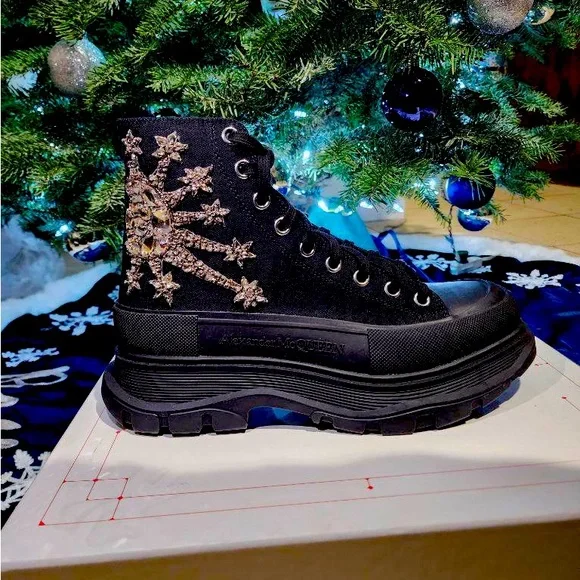 Alexander McQueen tread slick embellished